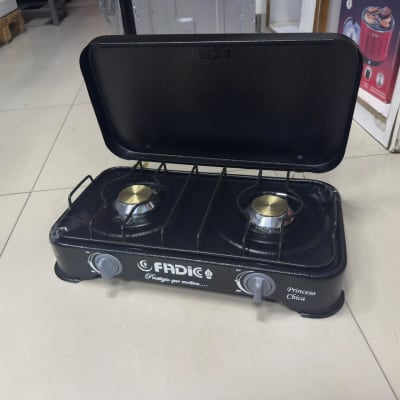 COCINA MESA 2 HORNILAS PRINCESA CHICO FD02-10 ESMALTADA CON TAPA  FADICC F41