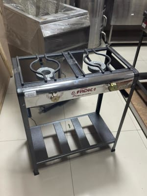 COCINA SEMI INDUSTRIAL 2 HORNILLAS N°03 FSI02-30 LUXE Q/ALUMINIO FADICC F7