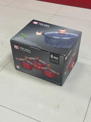 JUEGO OLLAS 6 PIEZAS O.16CM 1.4 LITROS O.20CM3.1LITROS O.24CM 5.1LITROS MGC F211