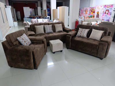 JUEGO SALA 3 2 1 INGLES TELA TERCIOPELO + MESA DE CENTRO CCENTE F1601