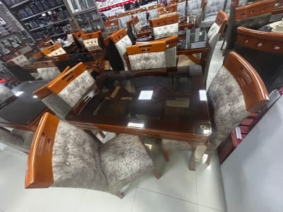 COMEDOR RECTANGULAR NATURAL RAFA 4 SILLAS COPETA PATA LEON F60