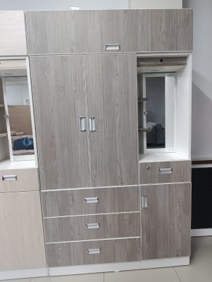 ROPERO 120CM TOCADOR IZQUIERDO MELAMINA RAFA 120ANX200ALTX40FDO CM F97