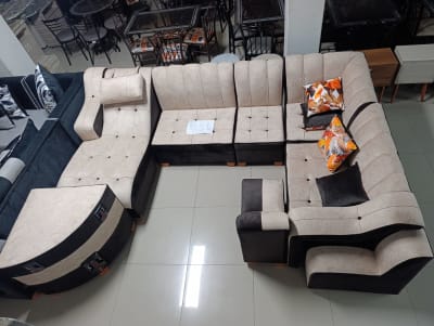 JUEGO SALA CAMA RADIO MUÑOZ +1 PUFF TOBOGAN+MESA CENTRO RADIO 7 PIEZAS F1801