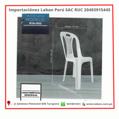 SILLA VENSO RTA-005 PLASTICA F41