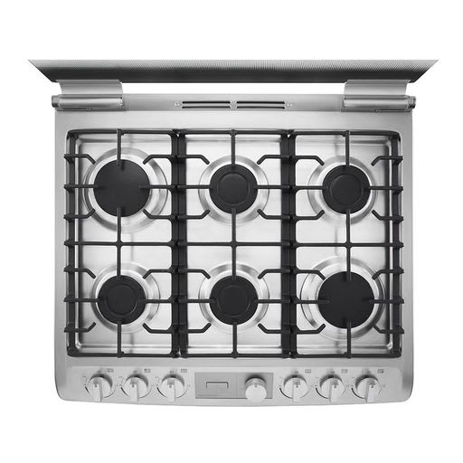 Cocina LG RSG314M Gas 6 Hornillas con Easy Clean Acero inoxidable F40 |  Importaciones Laban