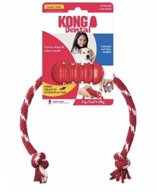 KONG DENTAL CON CUERDA