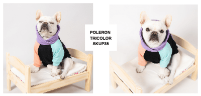 POLERON ADULTO CUELLO MORADO M