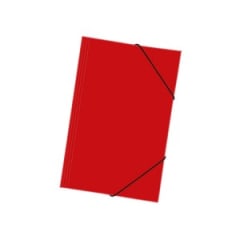 CARPETA CARTERA CON ELASTICO ROJA