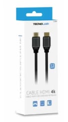 CABLE HDMI PUNTA METALICA 4K DE 1.5 METROS - 2.0V - BOX