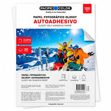 PAPEL FOTOGRAFICO GLOSSY AUTOADHESIVO   PACIFIC COLOR