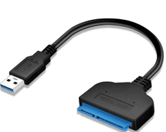 Adaptador USB 3,0 2,0 SATA hasta 6 Gbps, 3 cables Sata a USB 3,0, compatible con disco duro externo