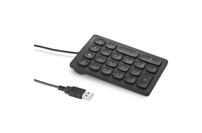 Kensington Teclado numérico - Keypad - Cable Conectividad - USB Tipo A Interfaz - Negro - Tijeras Ll1