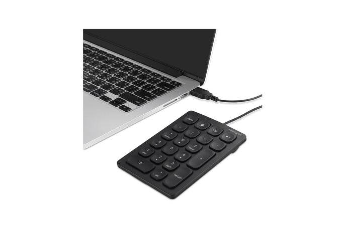 Kensington Teclado numérico - Keypad - Cable Conectividad - USB Tipo A Interfaz - Negro - Tijeras Ll3