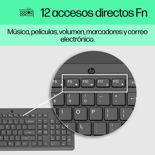 Teclado Alámbrico HP 150 (USB, Negro)2