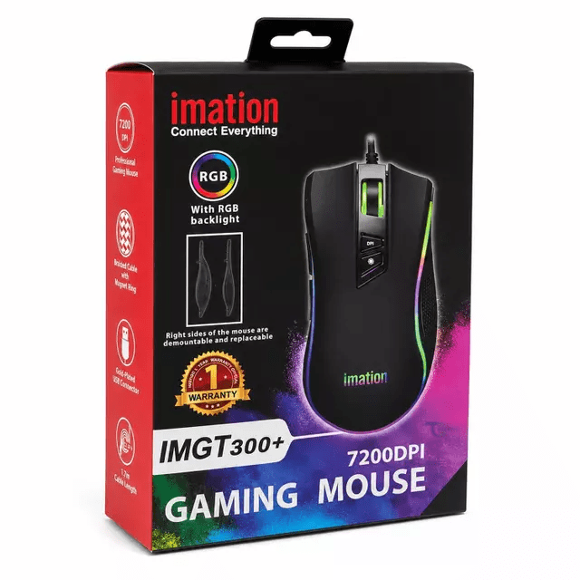 Imation Mouse Imgt300 10000 Dpi Pack Retail Color Negro1