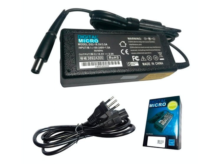 Cargador DIGITAL MICRO HP 19,5V - 3,33A PIN CENTRAL 65w1