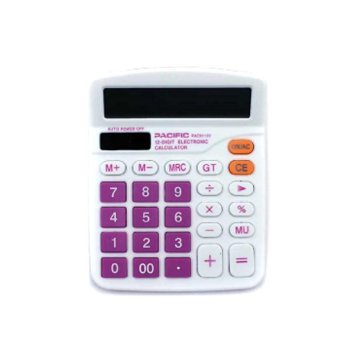 CALCULADORA ELECTRONICA PACIFIC DE 12 DIGITOS - PURPLE1
