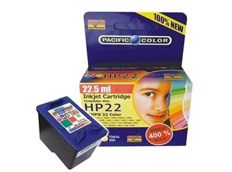 TINTA PACIFIC COLOR HP 22 C ALTO REND 22 ML COLOR1