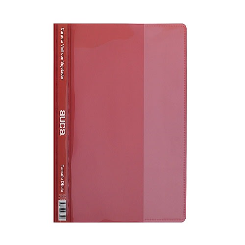 CARPETA DE VINIL OFICIO ROJA AUCA1