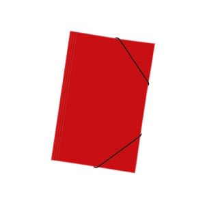 CARPETA CARTERA CON ELASTICO ROJA1