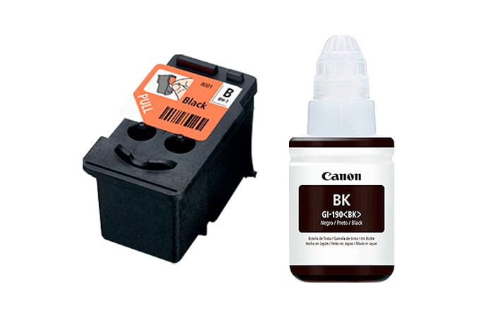 KIT CABEZAL NEGRO BOTELLA TINTA GI-1901