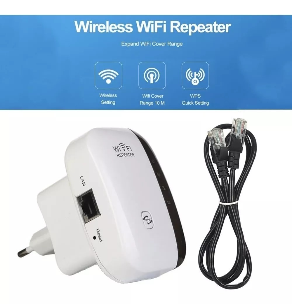Repetidor WIFI inalámbrico de 300Mbps, enrutador 2,4G, extensor de rango, amplificador de señal Wifi1