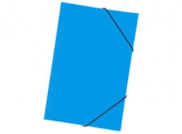 CARPETA CARTERA C/ELASTICO AZUL CLARO1