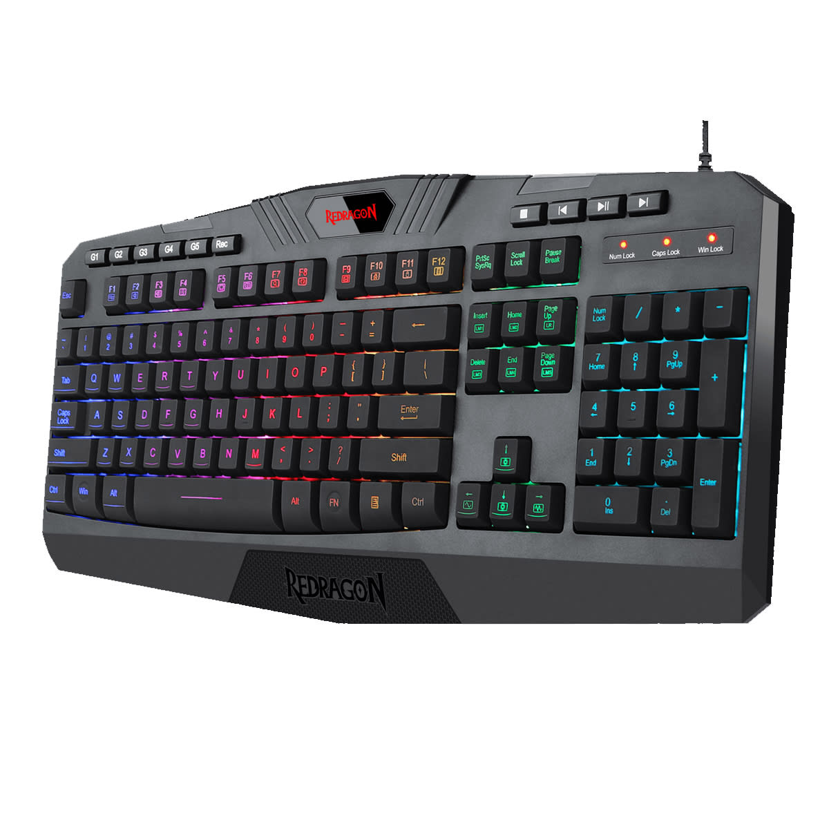 TECLADO GAMER MEMBRANA HARPE RGB K503A-RGB-SP1