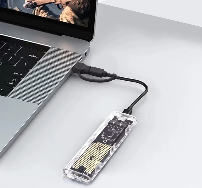 Cofre SSD M.2 NVME Transparente2