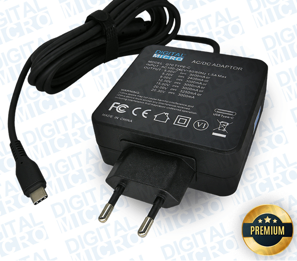 CARGADOR DIGITAL MICRO GM AU/AJUST 20V-3.25A USB-C1