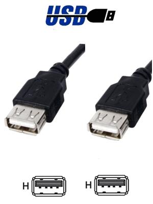 CABLE EXTENCION USB 2.0 HEMBRA HEMBRA DBLUE1