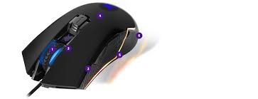 Mouse Gamer Primus Gladius 4000T, Iliminacion RGB, 4000 DPI, Sensor Optico AVAGO3
