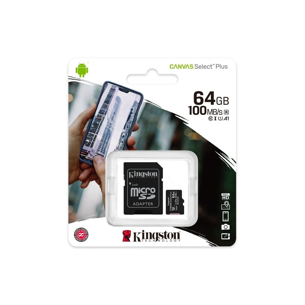 KNG 64GB MicroSD Class 10 UHS-I Canvas1