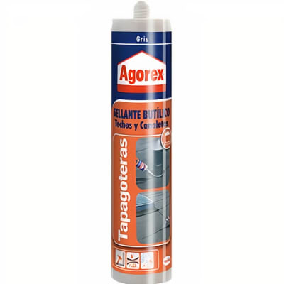 SELLANTE BUTÍLICO TAPAGOTERAS AGOREX GRIS 310ML1
