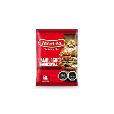 HAMBURGUESA TRADICIONAL VACUNO MONTINA 50GR.1