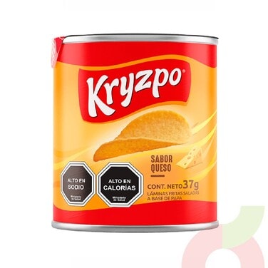 PAPAS FRITAS SABOR QUESO KRYZPO 37gPapas Fritas Queso Kryzpo 37Gr1