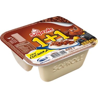 YOGURT 1+1 CHOCO KRISPIS SOPROLE 140GR1