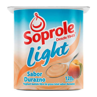 YOGURT LIGHT DURAZNO SOPROLE 120GR1