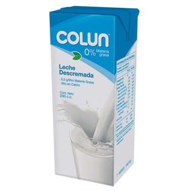 LECHE DESCREMADA COLUN 200ML1