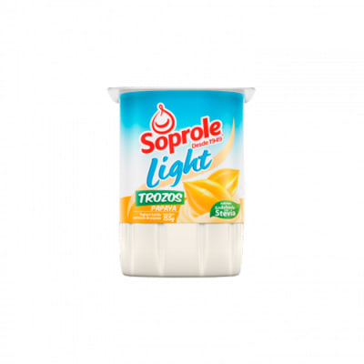 YOGURT PAPAYA LIGHT SOPROLE 155GR.1