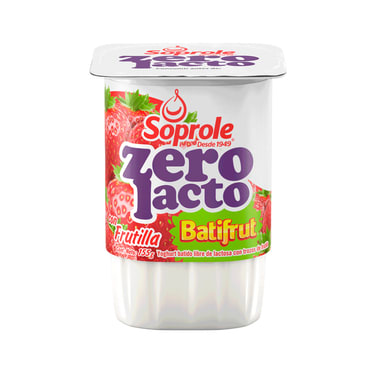 YOGURT ZEROLACTO TROZOS FRUTILLA SOPROLE 155GR.1
