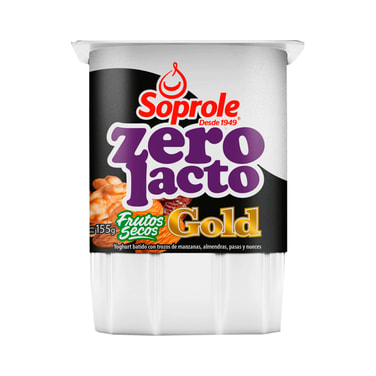 YOGURT ZEROLACTO FRUTOS SECOS GOLD SOPROLE 155GR1