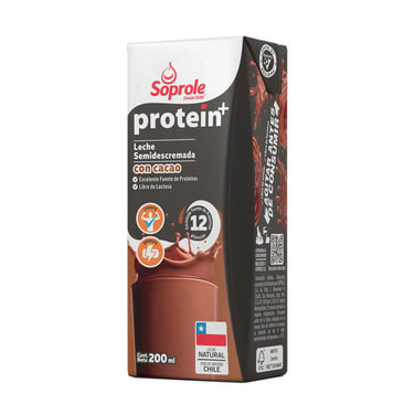 LECHE PROTEIN+ CON CACAO SEMIDESCREMADA SOPROLE 200ML1