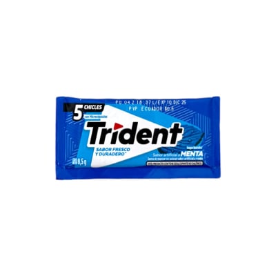 CHICLE TRIDENT MENTA 8GR1