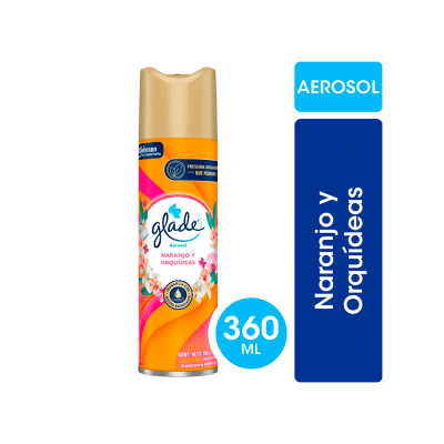 AROMATIZANTE GLADE NARANJO Y ORQUÍDEAS 360CC1