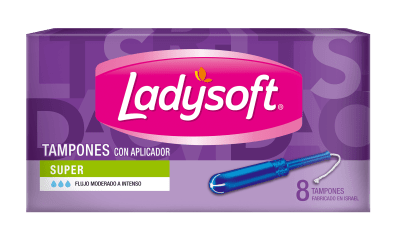 TAMPONES CON APLICADOR LADYSOFT FLUJO MEDIO A INTENSO1