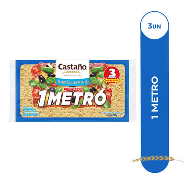 MASA PIZZA 1 METRO CASTAÑO 750GR1