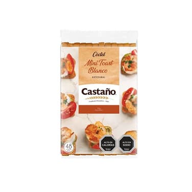 PAN MINI TOAST BLANCO CASTAÑO 90GR1