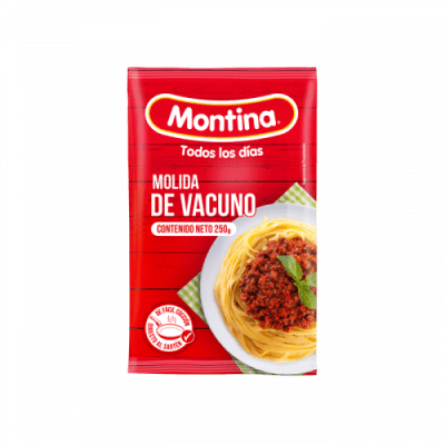 CARNE MOLIDA VACUNO MONTINA 250GR1