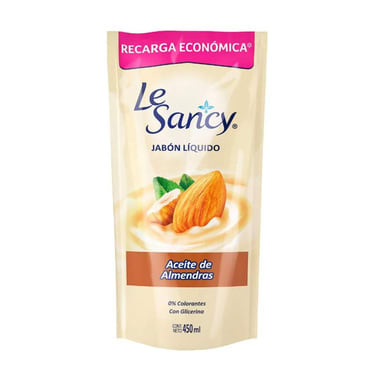 LE SANCY JABÓN LÍQUIDO RECARGA ALMENDRA 450ML1